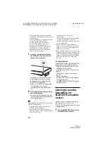 Preview for 14 page of Sony HT-XT3 Operating Instructions Manual