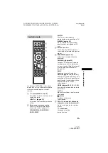 Preview for 169 page of Sony HT-XT3 Operating Instructions Manual