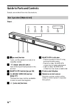 Preview for 10 page of Sony HT-ZF9 Operating Instructions Manual