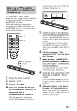 Preview for 19 page of Sony HT-ZF9 Operating Instructions Manual