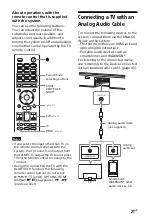 Preview for 21 page of Sony HT-ZF9 Operating Instructions Manual