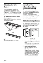 Preview for 32 page of Sony HT-ZF9 Operating Instructions Manual