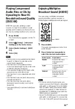 Preview for 53 page of Sony HT-ZF9 Operating Instructions Manual