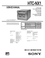 Preview for 1 page of Sony HTC-NX1 Service Manual