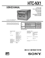 Sony HTC-NX1 Service Manual предпросмотр