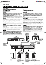 Preview for 2 page of Sony HTD-710SS Speakers Connection