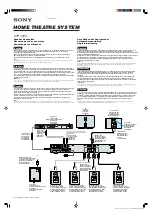 Sony HTP-2000 Speakers Connection предпросмотр