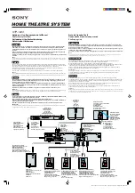 Предварительный просмотр 2 страницы Sony HTP-2000 Speakers Connection