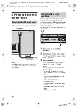 Предварительный просмотр 24 страницы Sony HTP-36DW Operating Instructions Manual