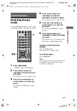 Предварительный просмотр 33 страницы Sony HTP-36DW Operating Instructions Manual