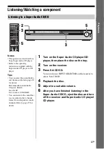 Предварительный просмотр 27 страницы Sony HTP-78SS Operating Instructions Manual