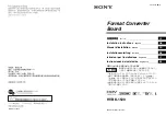 Sony HVBK-1520 Installation Instructions Manual preview