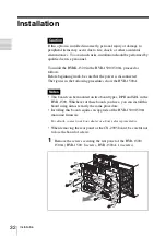 Preview for 32 page of Sony HVBK-1520 Installation Instructions Manual