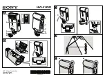 Sony HVL-F20M Operating Instructions Manual preview