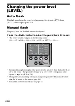 Предварительный просмотр 26 страницы Sony HVL-F42AM - Hot-shoe clip-on Flash Operating Instructions Manual