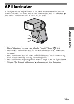 Предварительный просмотр 31 страницы Sony HVL-F42AM - Hot-shoe clip-on Flash Operating Instructions Manual