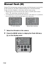 Предварительный просмотр 32 страницы Sony HVL-F42AM - Hot-shoe clip-on Flash Operating Instructions Manual