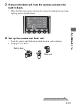 Предварительный просмотр 41 страницы Sony HVL-F42AM - Hot-shoe clip-on Flash Operating Instructions Manual