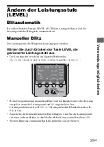 Предварительный просмотр 187 страницы Sony HVL-F42AM - Hot-shoe clip-on Flash Operating Instructions Manual