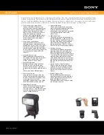 Sony HVL-F42AM - Hot-shoe clip-on Flash Specifications preview