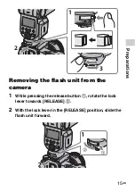 Предварительный просмотр 15 страницы Sony HVL-F43M Operating Instructions Manual