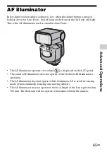 Предварительный просмотр 65 страницы Sony HVL-F43M Operating Instructions Manual