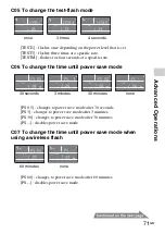 Предварительный просмотр 71 страницы Sony HVL-F43M Operating Instructions Manual