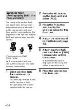 Предварительный просмотр 34 страницы Sony HVL-F45RM Operating Instructions Manual