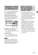 Предварительный просмотр 37 страницы Sony HVL-F45RM Operating Instructions Manual