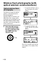 Предварительный просмотр 38 страницы Sony HVL-F45RM Operating Instructions Manual