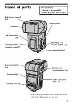 Предварительный просмотр 7 страницы Sony HVL-F56AM Operating Instructions Manual