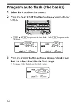 Предварительный просмотр 14 страницы Sony HVL-F56AM Operating Instructions Manual