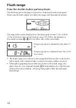 Предварительный просмотр 16 страницы Sony HVL-F56AM Operating Instructions Manual