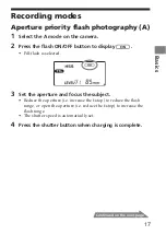 Предварительный просмотр 17 страницы Sony HVL-F56AM Operating Instructions Manual