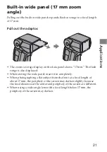 Предварительный просмотр 21 страницы Sony HVL-F56AM Operating Instructions Manual