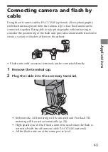 Предварительный просмотр 43 страницы Sony HVL-F56AM Operating Instructions Manual