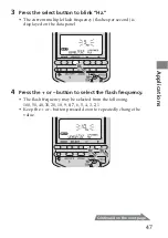 Предварительный просмотр 47 страницы Sony HVL-F56AM Operating Instructions Manual