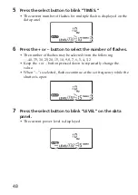 Предварительный просмотр 48 страницы Sony HVL-F56AM Operating Instructions Manual