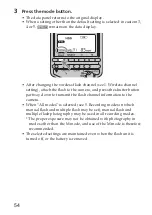 Предварительный просмотр 54 страницы Sony HVL-F56AM Operating Instructions Manual