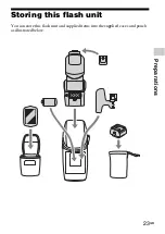 Предварительный просмотр 23 страницы Sony HVL-F60M Operating Instructions Manual