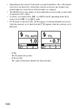 Предварительный просмотр 28 страницы Sony HVL-F60M Operating Instructions Manual