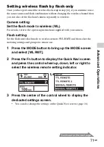 Предварительный просмотр 71 страницы Sony HVL-F60M Operating Instructions Manual