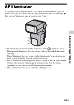 Предварительный просмотр 87 страницы Sony HVL-F60M Operating Instructions Manual