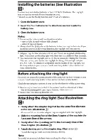 Preview for 5 page of Sony HVL-RL1 Operating Instructions Manual