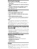 Preview for 6 page of Sony HVL-RL1 Operating Instructions Manual