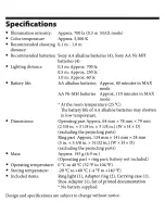 Preview for 8 page of Sony HVL-RL1 Operating Instructions Manual