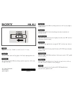 Preview for 9 page of Sony HVL-RL1 Operating Instructions Manual