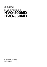 Sony HVO-500MD Service Manual preview