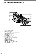 Предварительный просмотр 116 страницы Sony HVR-A1E Operating Manual