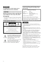 Preview for 2 page of Sony HVR-DR60 - 60GB Hard Disk Recorder Operating Instructions Manual